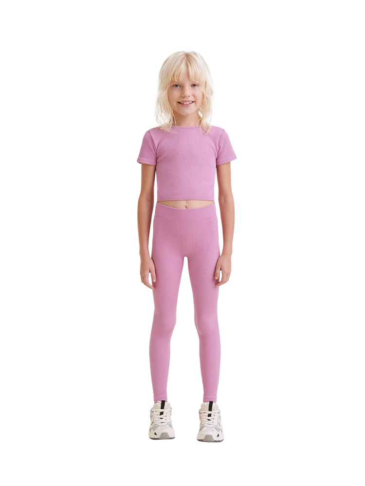 Seamless Rib Leggings of Children